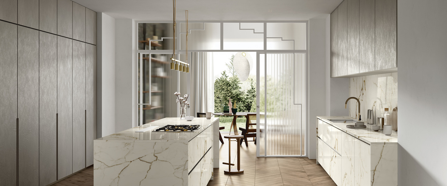 Kitchen countertops Effect Marble calacatta macchia vecchia 4d