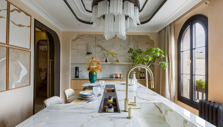 2022 trends for kitchens and living areas from Casa Decor Madrid and SapienStone