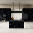 Black kitchen counter. Style and functionality tips